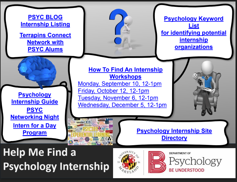 UMD PSYC ENews Internships