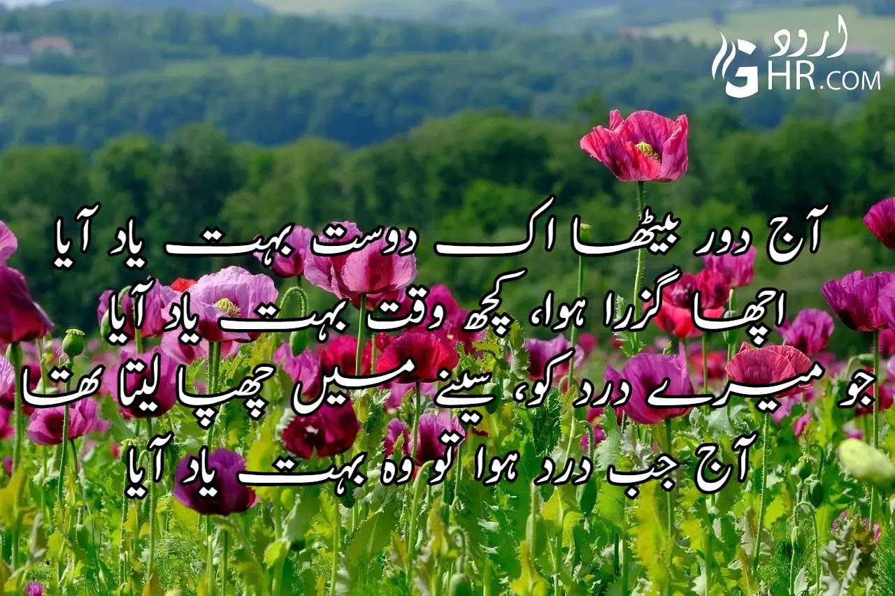 Best Friendship Poetry In Urdu Dosti Poetry In Urdu