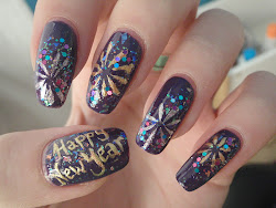 nails nail christmas corner years glitter gold silver finished lots