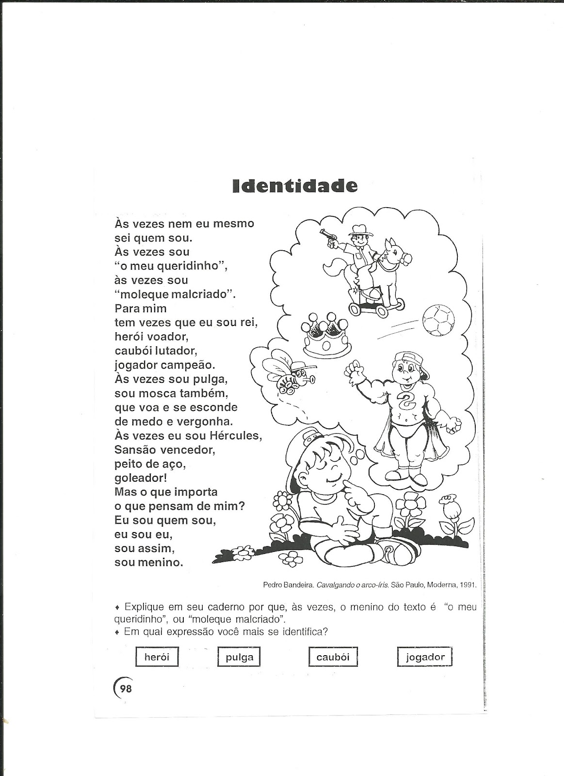 Arte de Educar: Atividades trabalhando identidade -3º ano