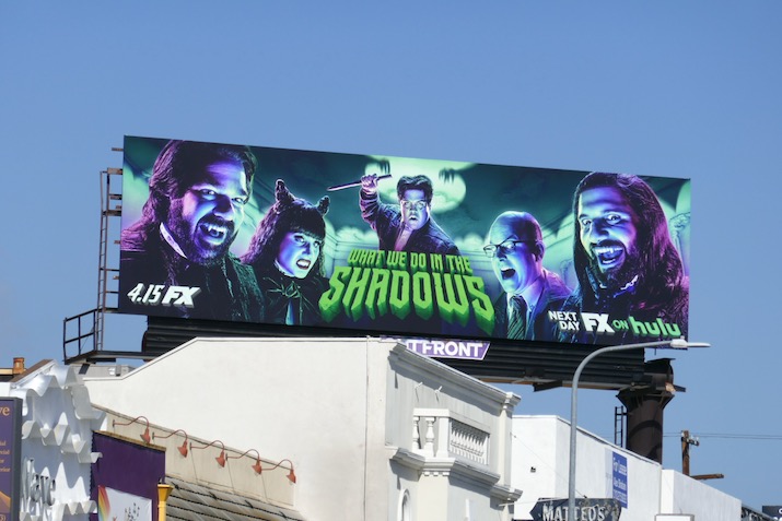 What We Do in the Shadows season 2 billboard Westwood Boulevard What We Do in the Shadows season 2 billboard