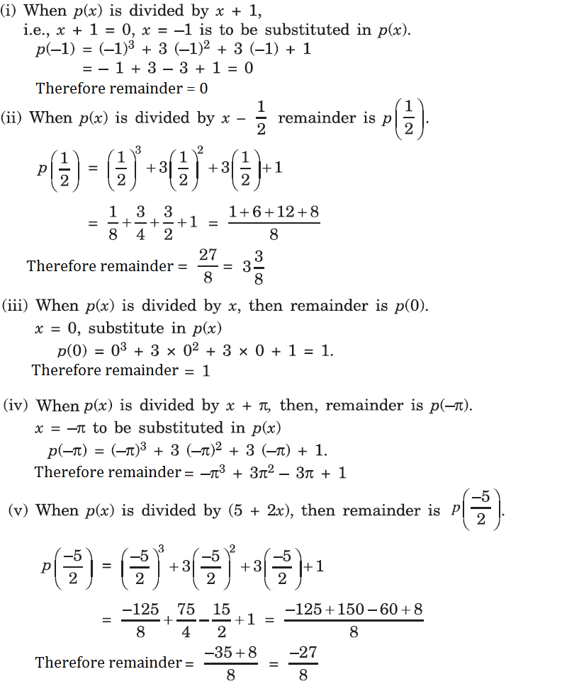 Question.2: Find the remainder when x3 − ax2 + 6x − a is divided by x − a