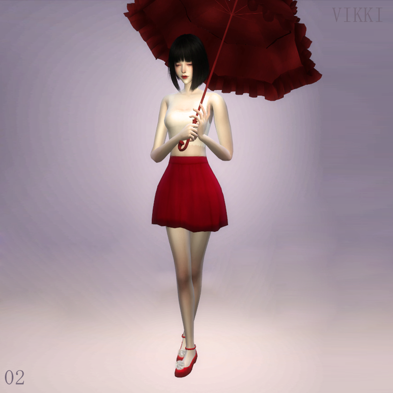 Vikk Umbrella Set the sims 4 _ CC & Poses SIMS4 Clove share Asia Tổng