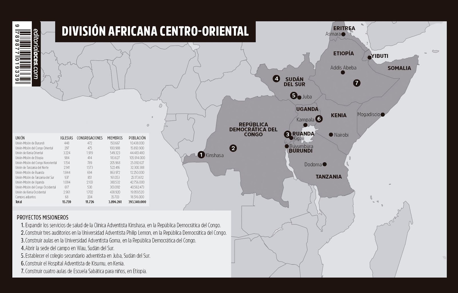 Mapa Misionero | 4to Trimestre 2019 | Proyectos Misioneros de Misión