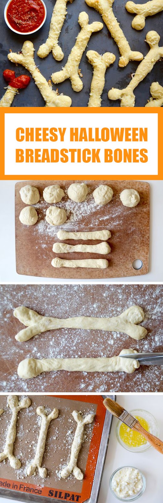 Cheesy Halloween Breadstick Bones Cheesy Halloween Breadstick Bones