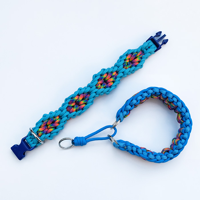 Paracord Lovers パラコードラヴァース 1 106 ダイヤモンドパターン簡単版の首輪の作り方 途中まで