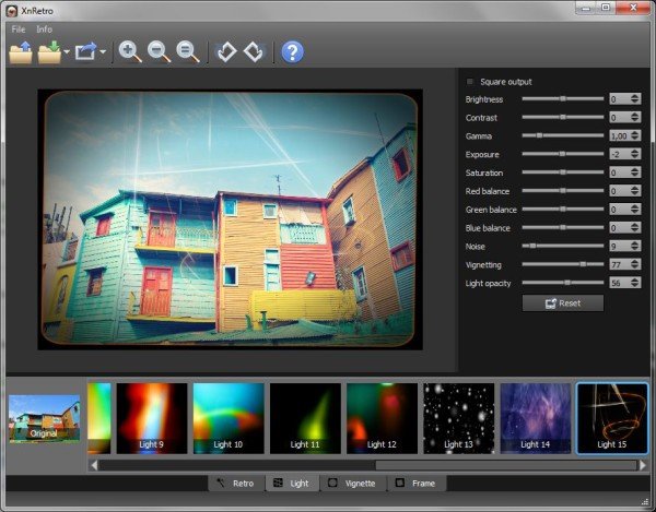 XnRetro le permite agregar efectos Retro y Vintage a las fotos en su PC
