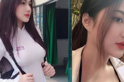 Nữ sinh tên Triệu Vy, sở hữu nhan sắc hút mọi ánh nhìn