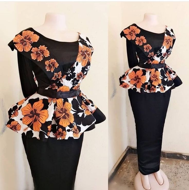 peplum ankara skirt and blouse