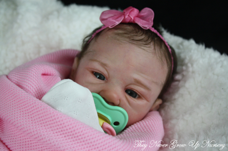 TheyNeverGrowUpNursery Newborn baby Ashleigh ready for adoption
