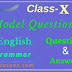 Model Question -4 | English | Class 10  | Question & Answer | Grammar   