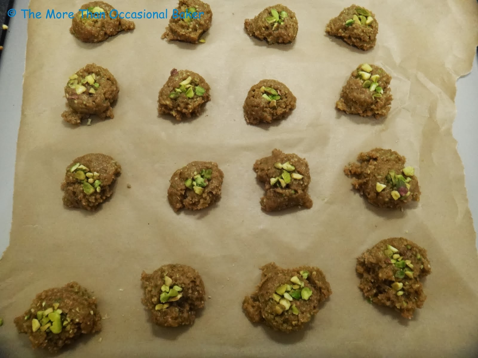 The more than occasional baker Fennel and pistachio cookies