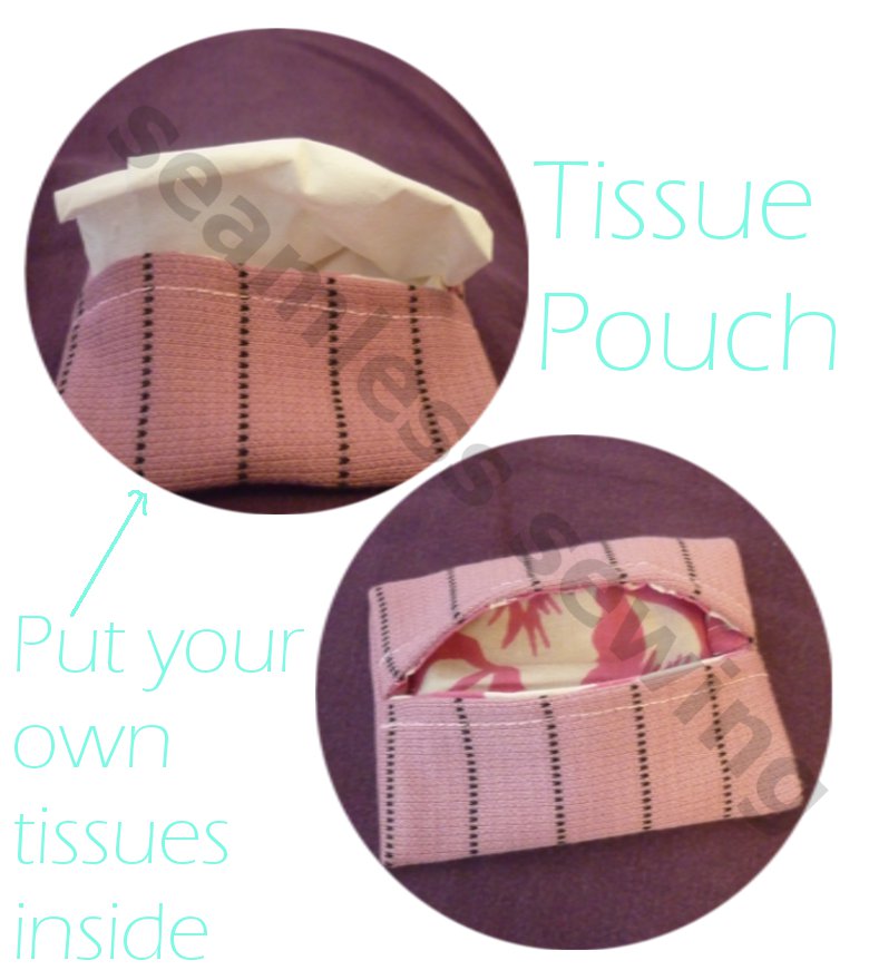 Seamless Sewing Tissue Pouch Tutorial