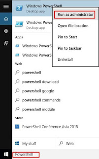 Copot pemasangan melalui Powershell Copot pemasangan melalui Powershell