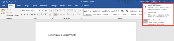 Microsoft Word-zelfstudie - De Windows Club