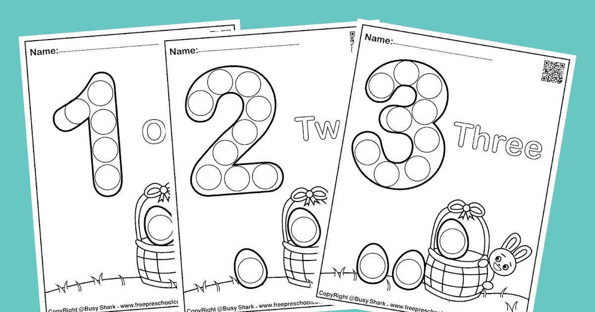Number Lore free coloring pages - Busy Shark