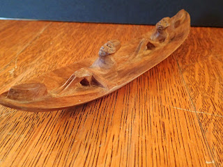 Model dugout canoe, African?