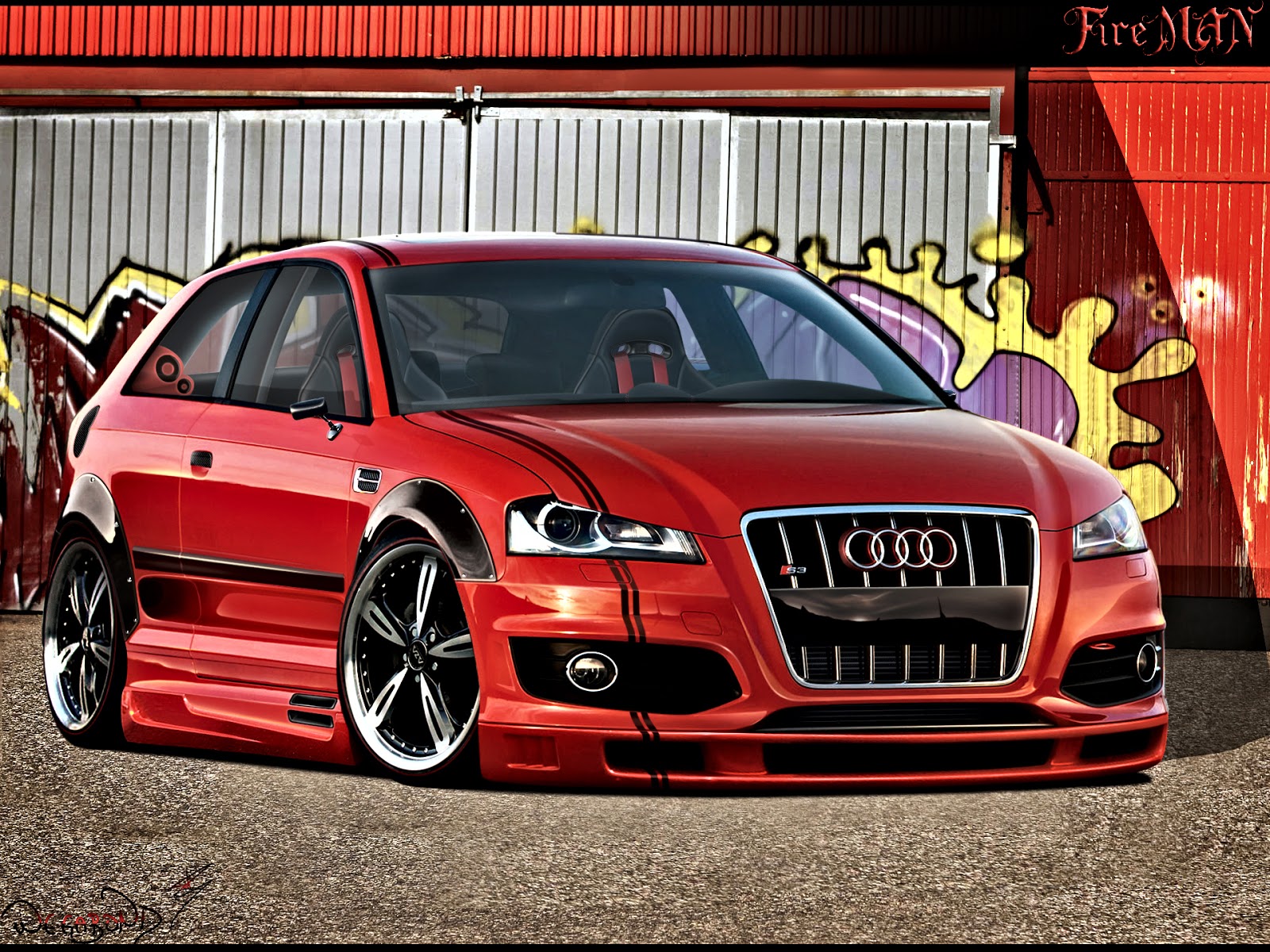 Audi A3 Sportback tuning Photoshop tuning Virtual tuning 