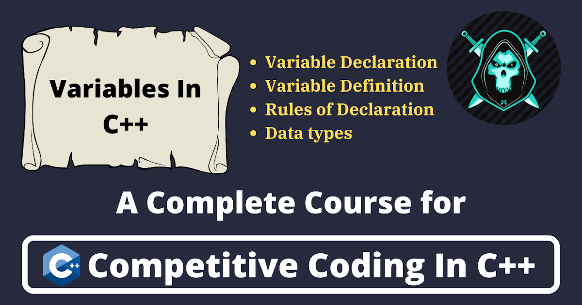 Variables In C++ | Variable data types in C++ | C++ variables ...