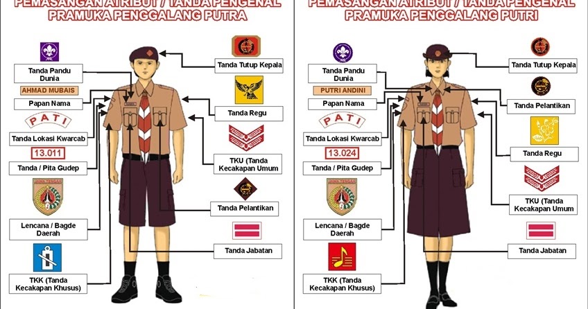 Cara Memasang Atribut Pramuka Penggalang Putra GTK Guru