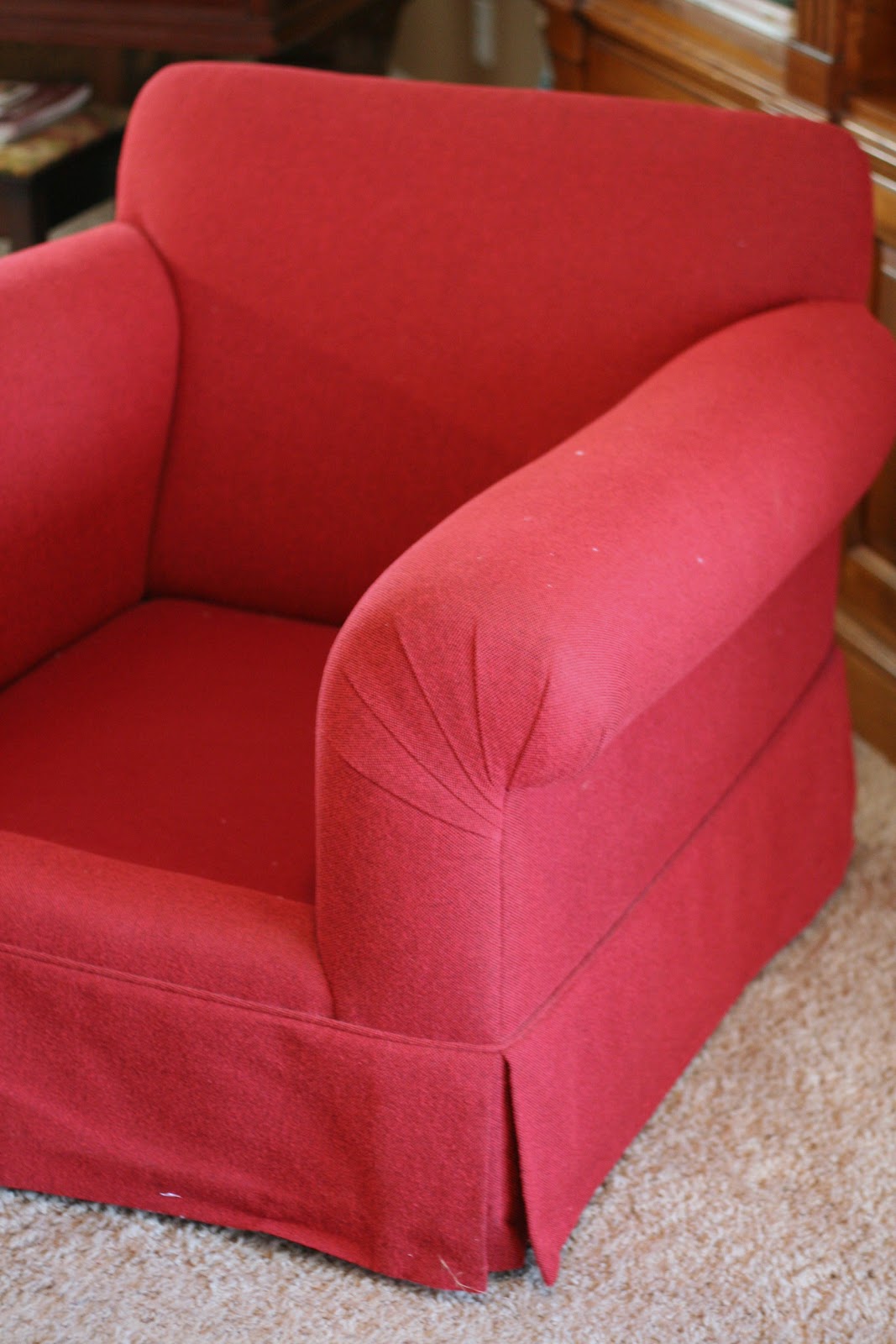 Custom Slipcovers by Shelley Chenille bedspread chair slipcover