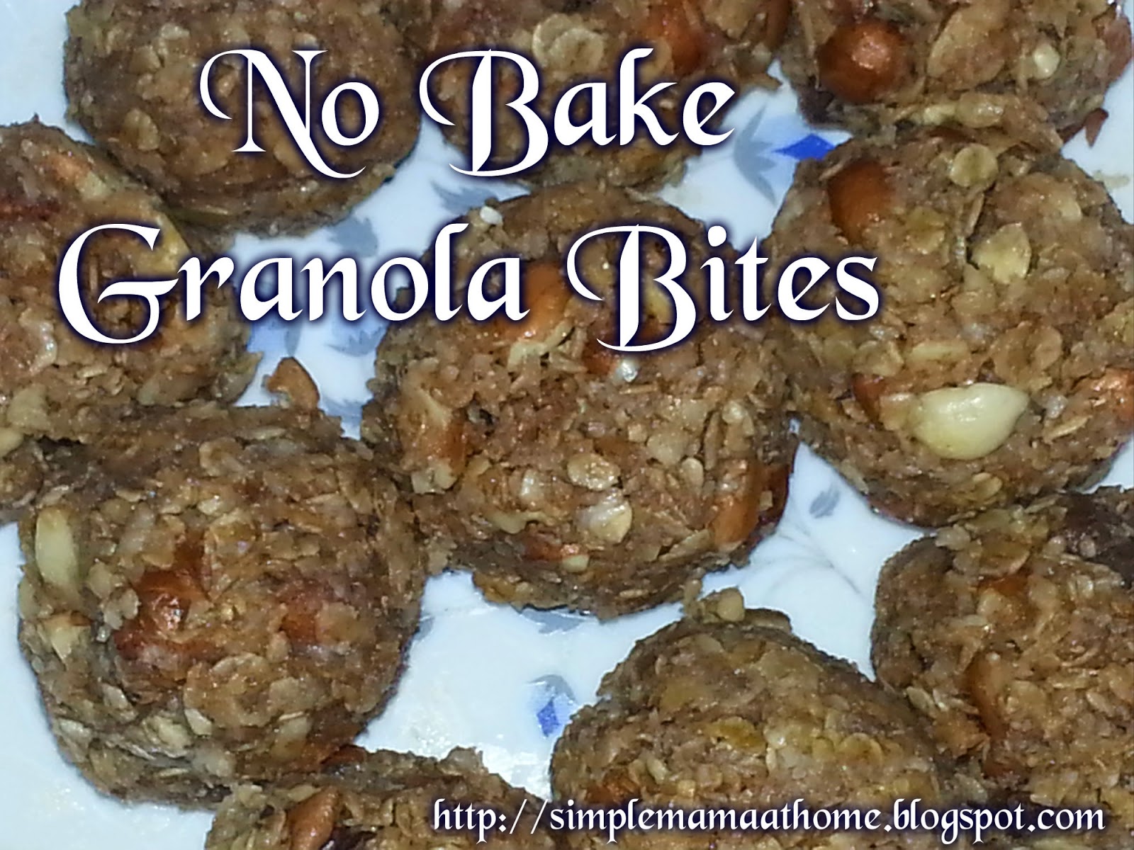 No Bake Granola Bites