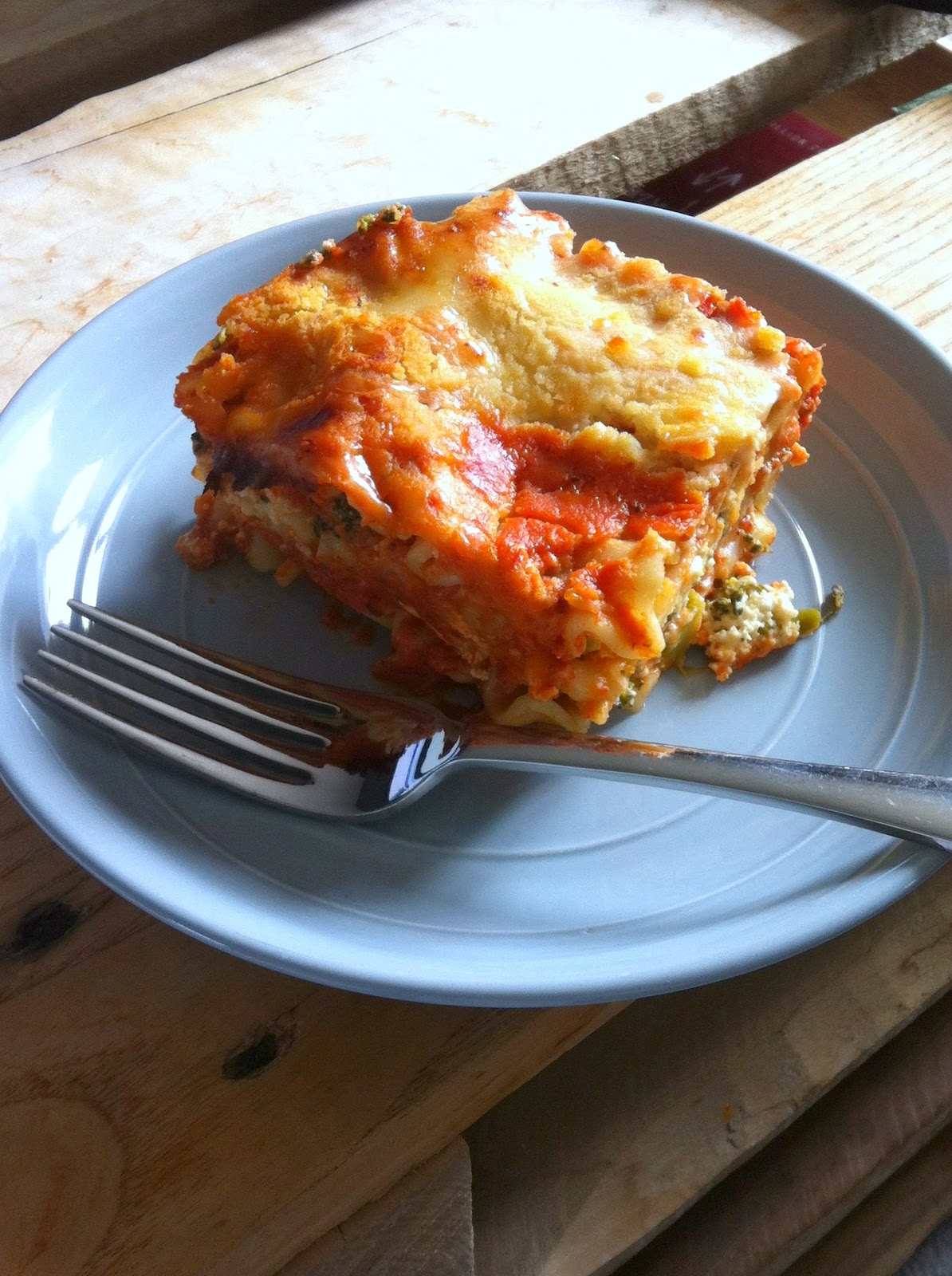 It's Our Pinteresting Life Broccoli & Three Cheese Lasagna