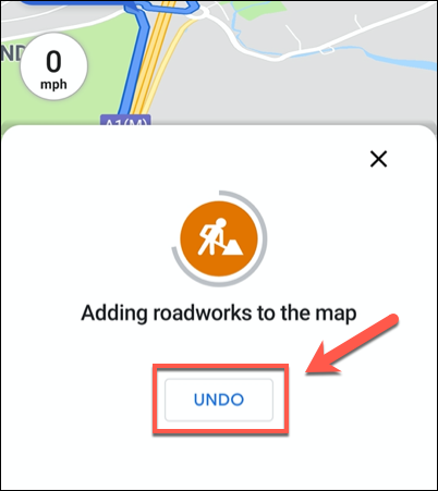 xGoogle Maps Undo Traffic Report