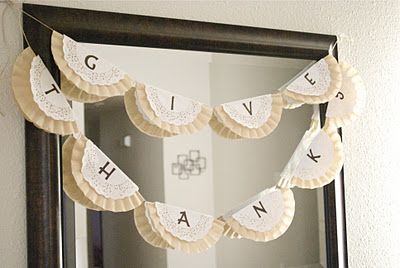 DIY thanksgiving garland