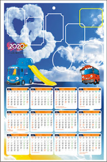Free Download Template Kalender Custom 2020 Size A3 For Digital Printing