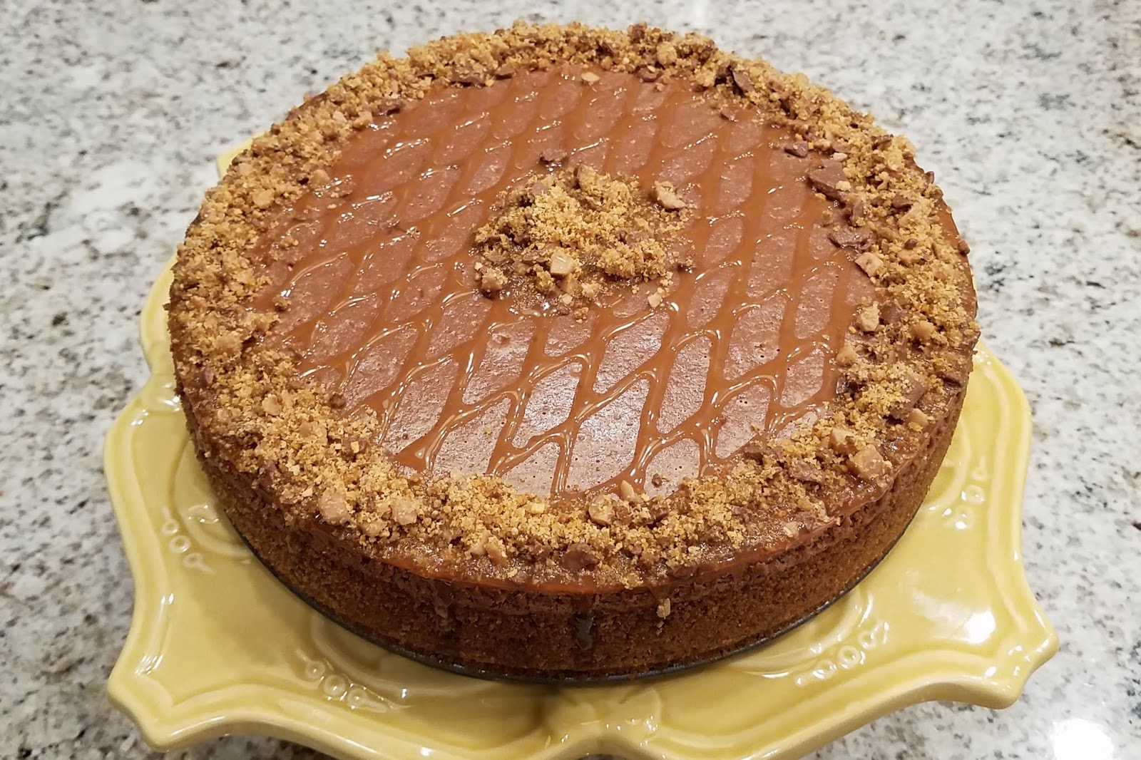 Spoon City Kitchen Chocolate Kahlua and Toffee Cheesecake