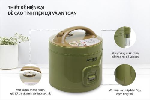 Nồi Cơm Điện 1.8L Sunhouse Mama SHD8665G 9 d67dbc11 11c4 45d9 bc1c 6c20b91a8bd5