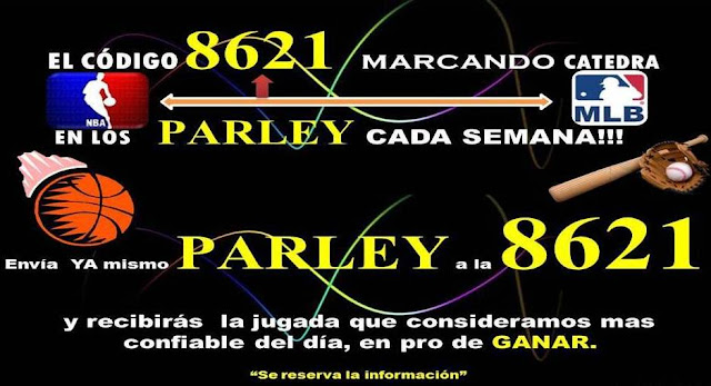 DATOS DE PARLEY GRATIS EN MLB Y NBA. AYER HUUBOO PARLEY GRACIAS A DIOS *HOY 2do ESPECIAL SANTO CON 6 EQUIPOS* (MARTES 11-04-2017) DELE CLI  PARLAY%2B8621