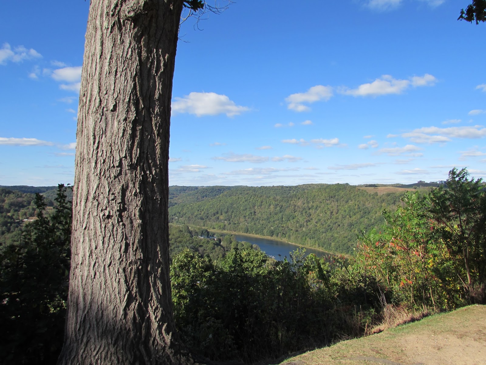 Brady's Bend in Early Autumn Scenic Overlook Above the Allegheny River