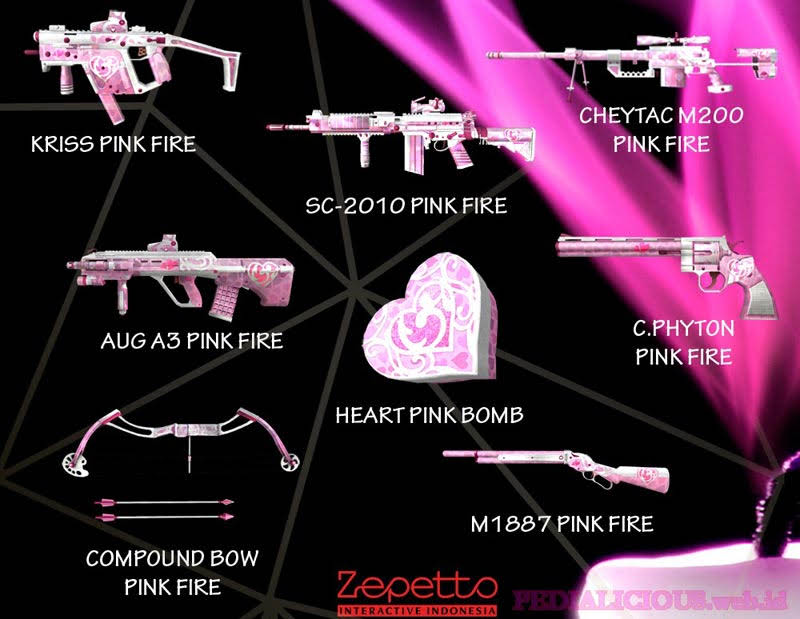 Harga & Statistik Seri Pink Fire Senjata Point Blank