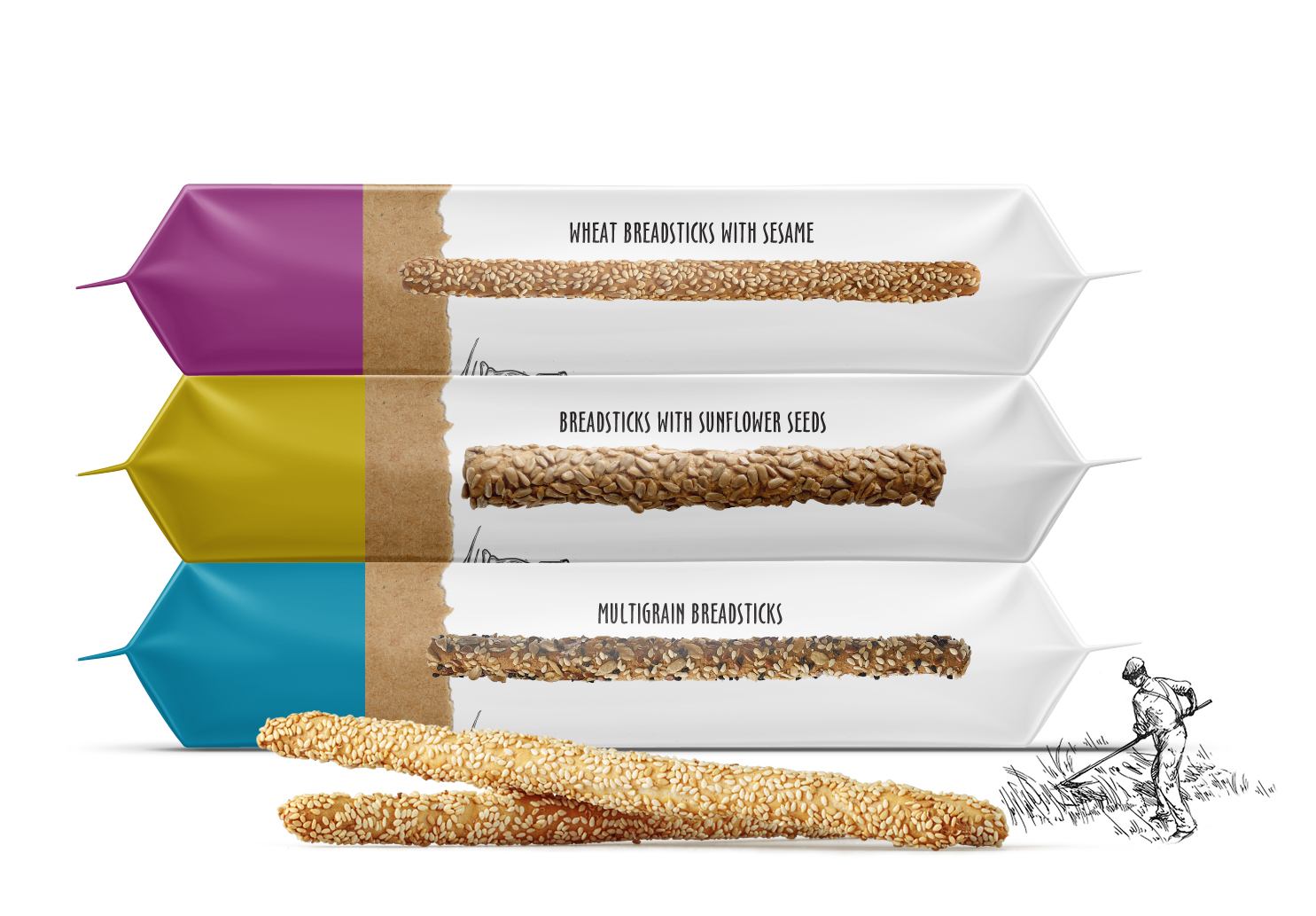 Tsatsakis Breadsticks Packaging Of The World