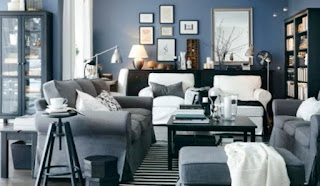white and grey big drawing room