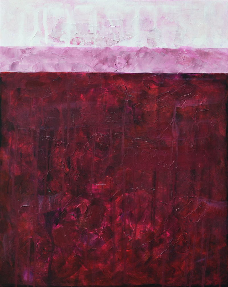 Raspberry, acrylic on canvas, 16" x 20" x .75" Raspberry, acrylic on canvas, 16" x 20" x .75"