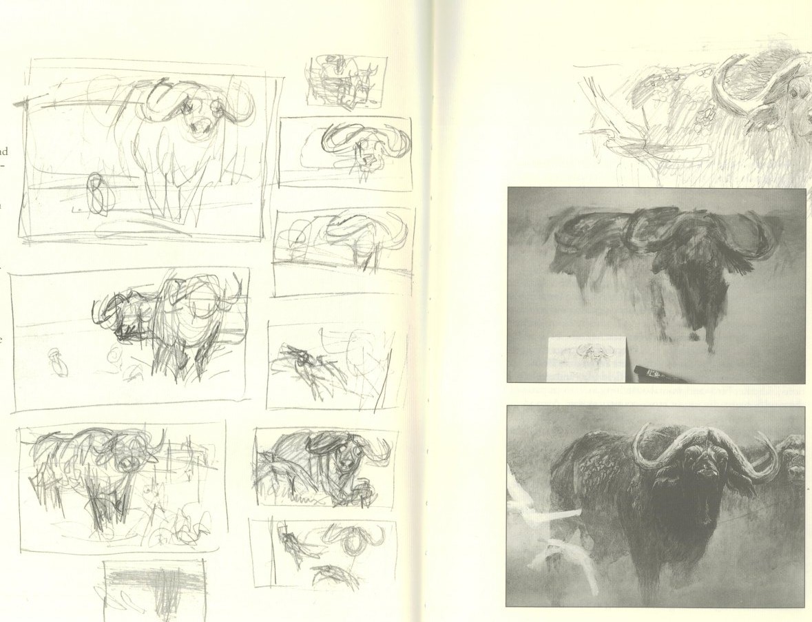 Loghead Sketches by Robert Bateman