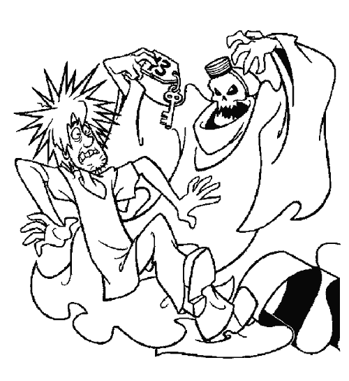scooby doo halloween coloring pages - photo #9