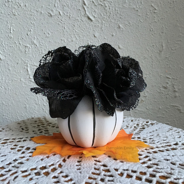 Halloween DIY Flower Pumpkin 