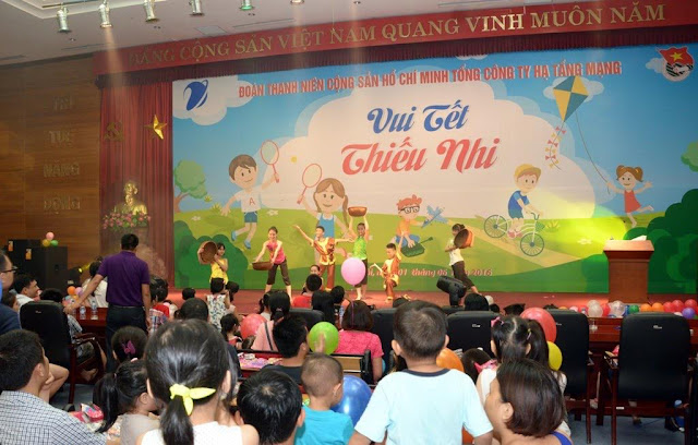 Trang trí sân khấu ngày quốc tế thiếu nhi