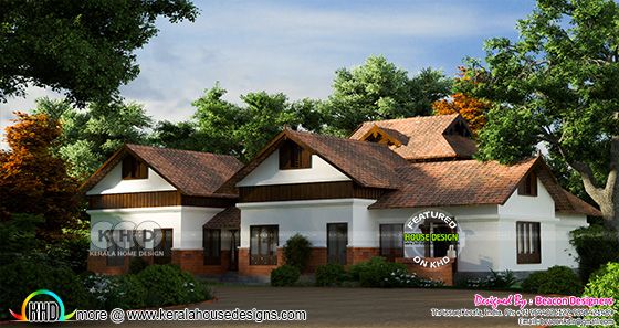 Kerala traditional tharavadu model house