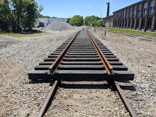 track section prepared to be replace at the Union St crossing
