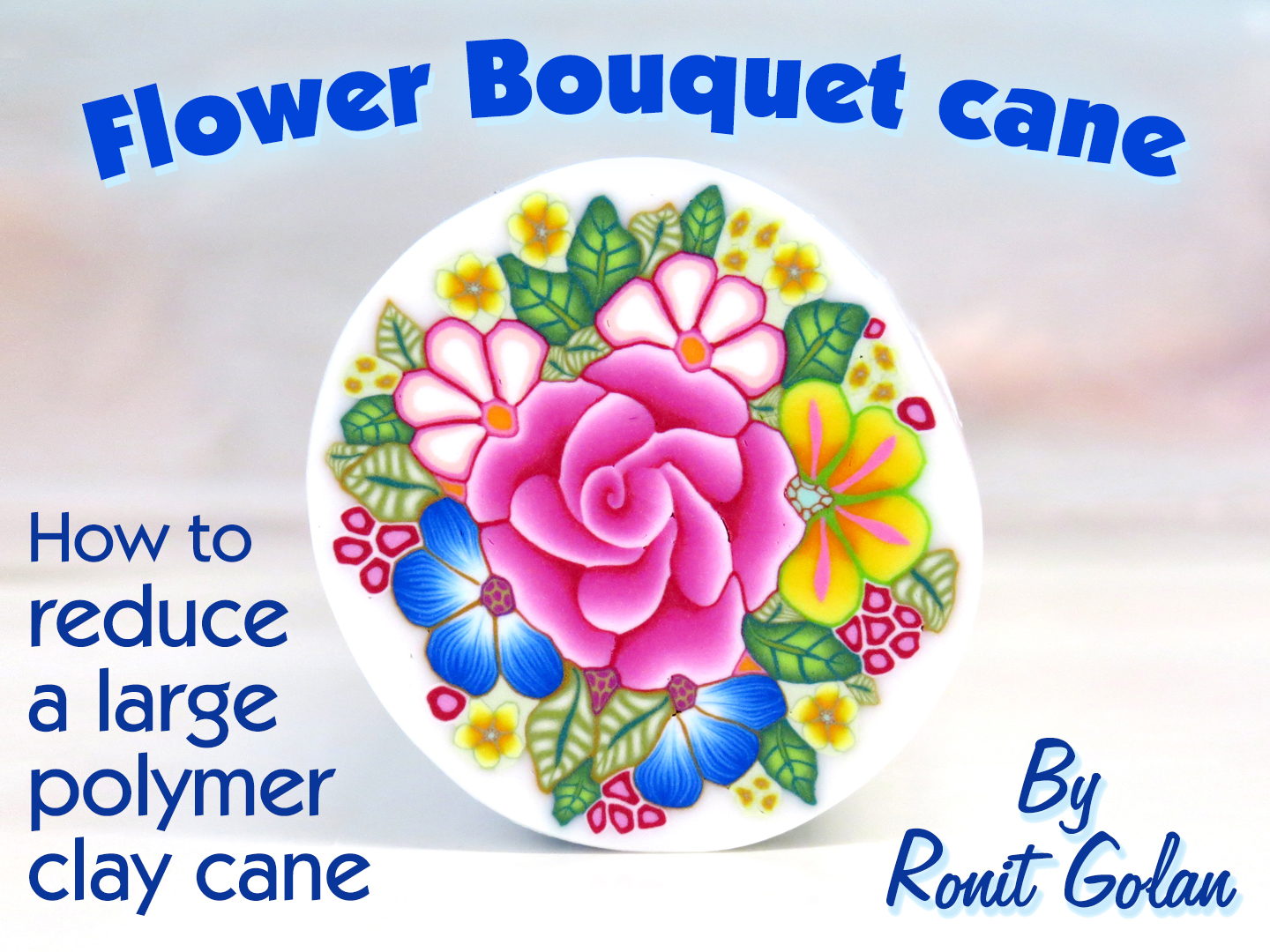 Ronit Golan Polymer Clay Joy Inspire to Create Flower Bouquet cane