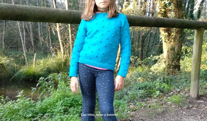 Con hilos, lanas y botones: DIY Jersey palomitero (jersey en punto popcorn o bodoque - patrón gratis)