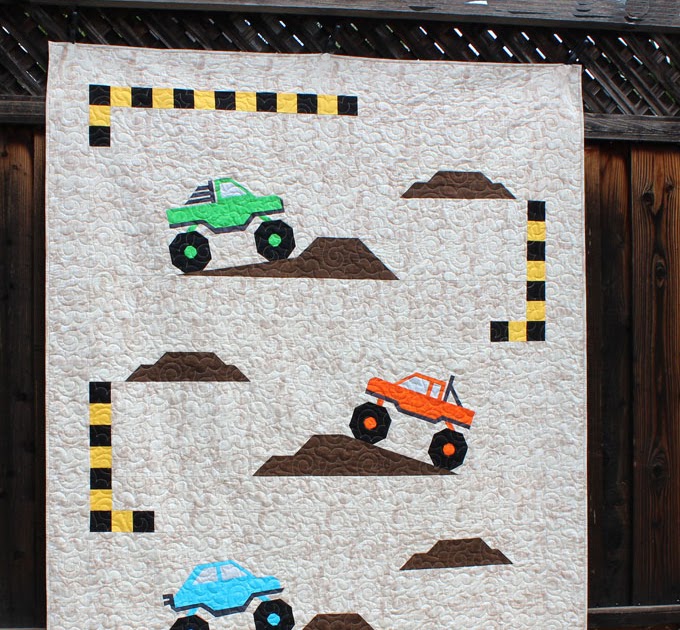 Monster Truck Jam Quilt Pattern Release