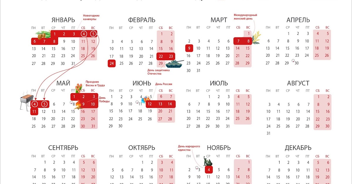Календарь праздников апрель май