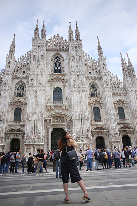 Ciao Milano! How To Do Milan in 24 Hours:  Stay at Palazzo Parigi, dine beside the Duomo of Milan at Obicà Mozzarella Bar and Terrazza Aperol, shop for Valentino and at Galleria Vittorio Emanuele II, take in art & culture at Fondazione Prada, eat at Il Salumaio and Bar Luce, then party at Bar Martini by Dolce & Gabbana AND Cavalli Club.