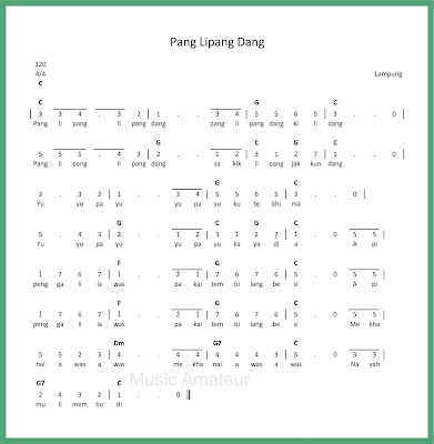 Not Angka Pang Lipang Dang Dunia Not Angka